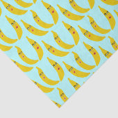 Whimsical Sweet Banana Trio Gift Tissuepapier (Detail)