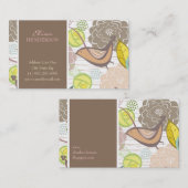 Whimsical Sweet Birds & Floral Garden Profile Card Visitekaartje (Voorkant / Achterkant)