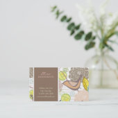 Whimsical Sweet Birds & Floral Garden Profile Card Visitekaartje (Staand voorkant)