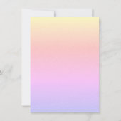 Whimsical Sweet Daisies Rainbow Little Miss One Kaart (Achterkant)