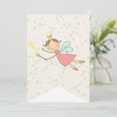 Whimsical Sweet Fairy Princess Girl Birthday Party (Staand voorkant)