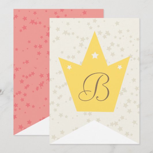 Whimsical Sweet Fairy Princess Girl Birthday Party (Voorkant / Achterkant)