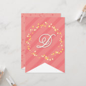 Whimsical Sweet Fairy Princess Girl Birthday Party Kaart (Voorkant / Achterkant in situ)