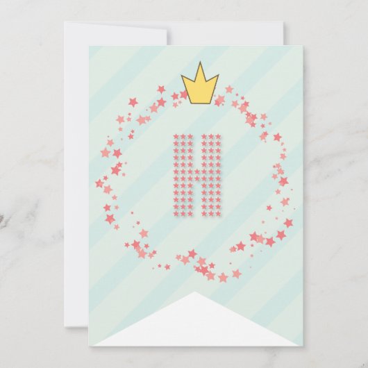 Whimsical Sweet Fairy Princess Girl Birthday Party Kaart (Voorkant)