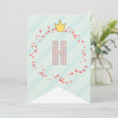 Whimsical Sweet Fairy Princess Girl Birthday Party Kaart (Staand voorkant)