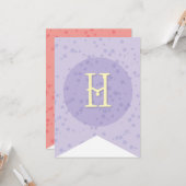 Whimsical Sweet Fairy Princess Girl Birthday Party Kaart (Voorkant / Achterkant in situ)