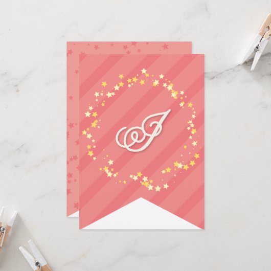 Whimsical Sweet Fairy Princess Girl Birthday Party Kaart (Voorkant / Achterkant in situ)