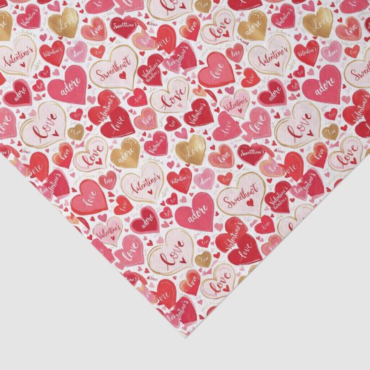 Whimsical & Sweet Heart thema Tissuepapier (Detail)