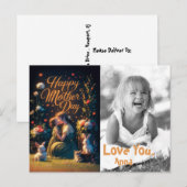 *~* Whimsical Sweet Love Moederdag Foto AP72 Feestdagenkaart (Voorkant / Achterkant)