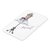 Whimsical "Sweet" Mannequin met Tutu Magneet (Linkerzijde)