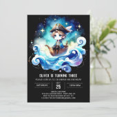 Whimsical Sweet Pirate Verjaardag Kaart (Staand voorkant)