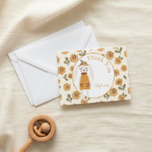 Whimsical Sweet Rabbit Baby Bedankkaart