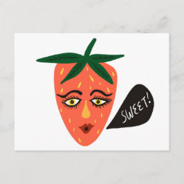 Whimsical Sweet Strawberry Briefkaart