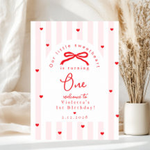 Whimsical Sweetheart 1e Verjaardag Welkom