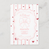 Whimsical Sweetheart Valentijns Diapper Raffle Informatiekaartje (Voorkant)