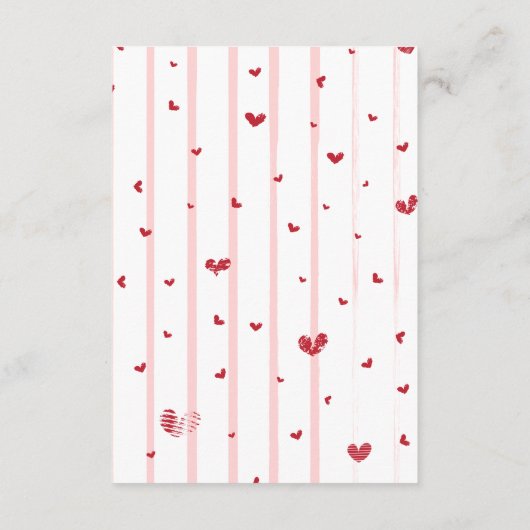 Whimsical Sweetheart Valentijns Diapper Raffle Informatiekaartje (Achterkant)