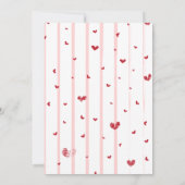 Whimsical Sweetheart Valentijnsdag Baby shower Kaart (Achterkant)