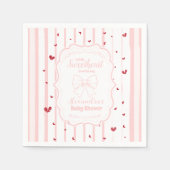 Whimsical Sweetheart Valentijnsdag Baby shower Servet (Voorkant)