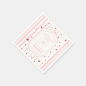 Whimsical Sweetheart Valentijnsdag Baby shower Servet (Hoek)