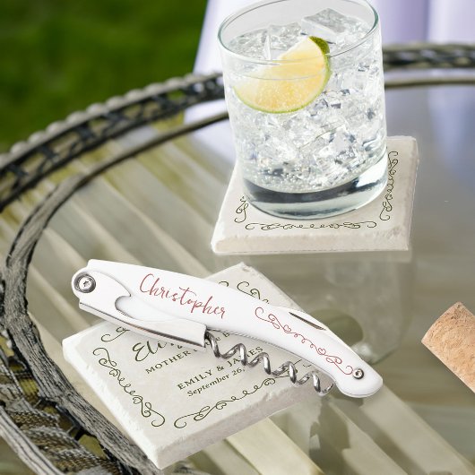 Whimsical swirly doedelen elke kleur bruiloft part kurkentrekker