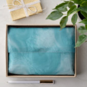 Whimsical Swirly Sky Blue Pattern Decoupage Tissuepapier (Geschenk)