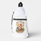 Whimsical T-shirt met taartslang Sling Bag (Voorkant)