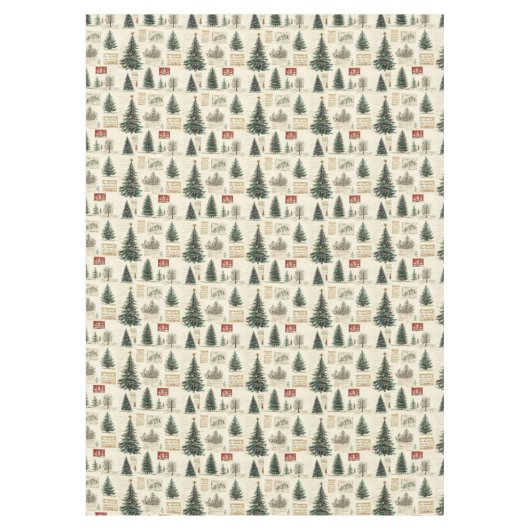 Whimsical tafelkleed in gedempte feestelijke tint (Voorkant)