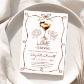 Whimsical Tan Drawn Love is het brouwen van Vrijge Kaart