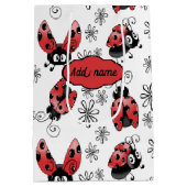 Whimsical-tapijten met bloemen kleine cadeautas (Achterkant)