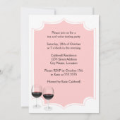 Whimsical Tea and Wine Tasting Party Kaart (Achterkant)