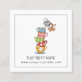 Whimsical Tea Cups Mama Speel Groep Custom Contactkaartje (Voorkant)
