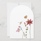 Whimsical Tea Garden Baby in Bloom Baby shower Kaart (Achterkant)