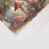 Whimsical Tea Party Fantasy Garden Decoupage Tissuepapier (Detail)