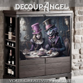 Whimsical Tea Party in Wonderland - Decoupage - Tissuepapier