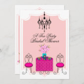 Whimsical Tea Party Kaart (Voorkant / Achterkant)