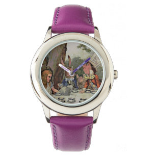 Whimsical Tea Party MadHatter Wonderland Horloge