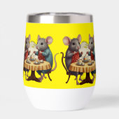 Whimsical Tea Party met muizenillustratie op Mok (Achterkant)