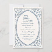 Whimsical  Tea Party Vrijgezellenfeest Kaart (Voorkant)