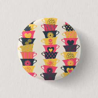 Whimsical Teacups Ronde Button 3,2 Cm