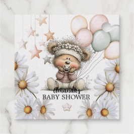 Whimsical Teddy Bear Baby Shower  Bedankjes Labels
