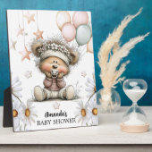Whimsical Teddy Bear Baby Shower  Fotoplaat (Zijkant)