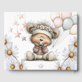 Whimsical Teddy Bear Baby Shower  Gastenboek (Achterkant)