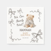 Whimsical Teddy Bear Baby Shower  Servet (Voorkant)