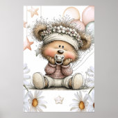 Whimsical Teddy Bear  Poster (Voorkant)