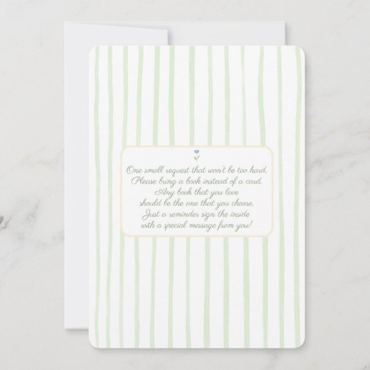 Whimsical Teddy Bear Sage Baby shower Boy Kaart (Achterkant)