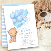 Whimsical Teddy Boys Baby shower Uitnodiging