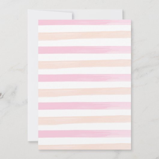 Whimsical Teddy Meisjes Baby shower Uitnodiging (Achterkant)