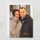 Whimsical Terra Cotta New York QR Photo Wedding Kaart (Achterkant)