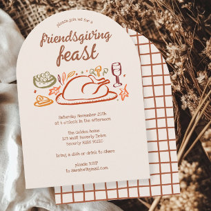 Whimsical Thanksgiving Friendsgiving Dinner ARCH Kaart