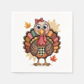Whimsical Thanksgiving Fun Servet (Voorkant)